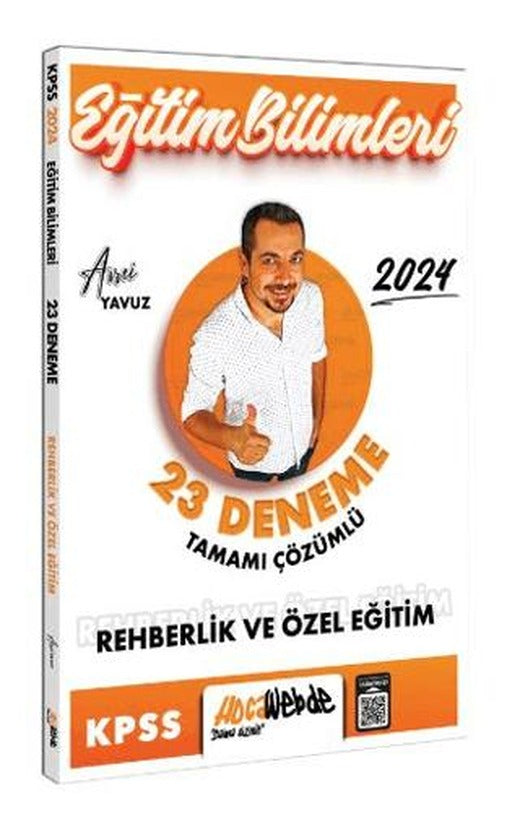 2024 KPSS Eğitim Bilimleri Rehberlik ve Özel Eğitim Tamamı Çözümlü 23 Deneme | HocaWebde Yayınları (Ciltsiz)