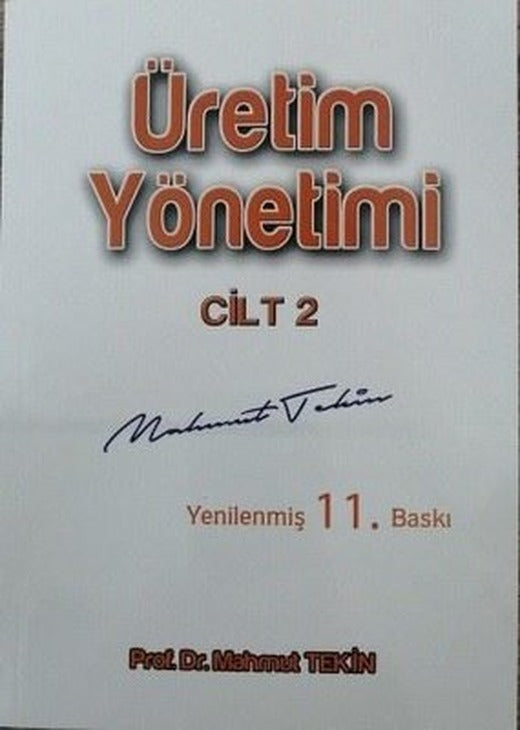 Üretim Yönetimi Cilt - 2 | Eğitim Yayınevi