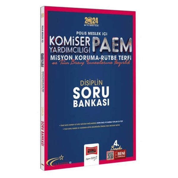 2024 Polis Meslek İçi PAEM Komiser Yardımcılığı Misyon Koruma Rütbe Terfi ve Tüm Branş Sınavlarına Hazırlık Yıldız Serisi Disiplin Soru Bankası | Yargı Yayınevi (Ciltsiz)