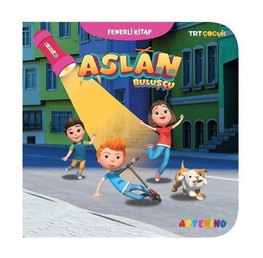 TRT Çocuk - Aslan Buluşçu - Ara - Bul Hikaye Kitabı - Fenerli Kitap | Artenino Yayıncılık (İnce Kapak)
