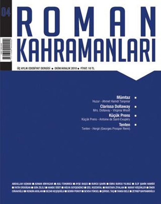 Roman Kahramanları Sayı: 4 Ekim - Aralık | Roman Kahramanları Dergisi (Ciltsiz)