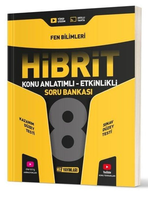 8. Sınıf Hibrit Fen Soru Bankası | Hız Yayınları (İnce Kapak)