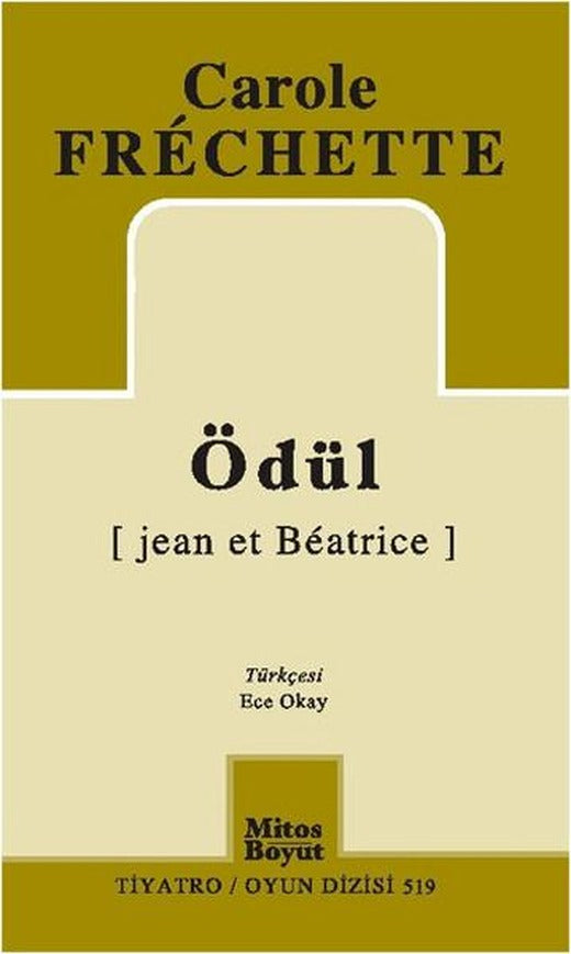 Ödül | Mitos Boyut Yayınları - Tiyatro Oyun Dizisi (İnce Kapak)