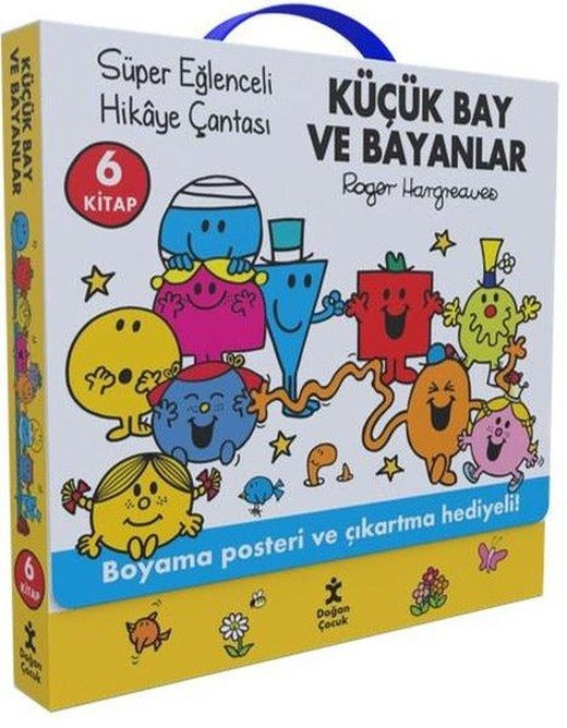 Küçük Bay ve Bayanlar Seti - Eğlenceli Hikaye Çantası - 6 Kitap Takım | Doğan Çocuk (İnce Kapak)