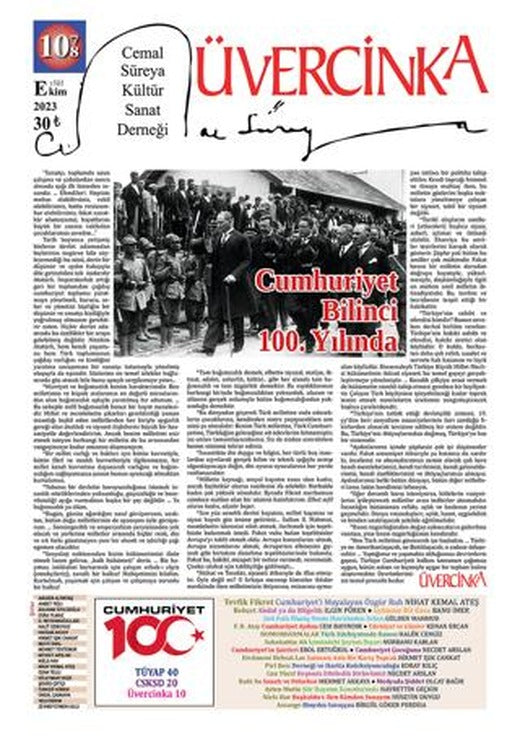 Üvercinka Dergisi: 107 - 108 - Eylül Ekim 2023 | Üvercinka Dergisi (Ciltsiz)