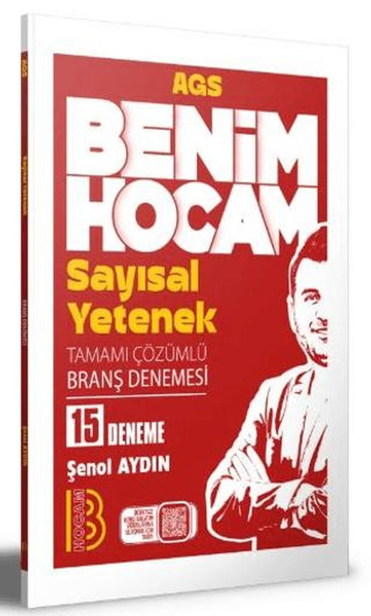 2026 AGS Sayısal Yetenek Tamamı Çözümlü 15 Branş Denemesi | Benim Hocam Yayınları (Ciltsiz)