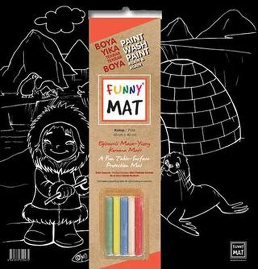 Funny Mat Black Kutup - Tebeşirli | Akademi Çocuk