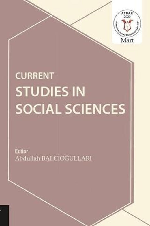Current Studies in Social Sciences 1 | Akademisyen Kitabevi (Ciltsiz)