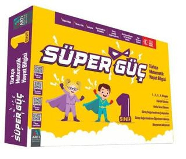 1. Sınıf Süper Güç Eğitim Seti (8 Kitap) | Artı Eğitim Yayınları (Ciltsiz)