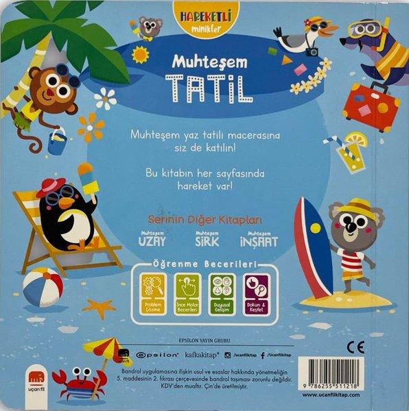 Muhteşem Tatil - Hareketli Minikler | Uçan Fil (Ciltli)  - Resim 2
