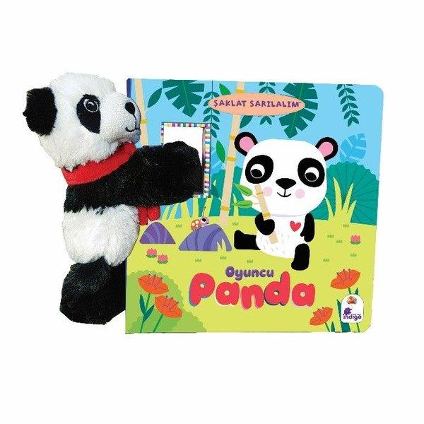 Oyuncu Panda - Şaklat Sarılalım (Oyuncaklı Kitap) | İndigo Çocuk (Ciltli)  - Resim 1