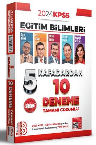 KPSS Eğitim Bilimleri 5 Kafadardan Tamamı Çözümlü 10 Deneme | Benim Hocam Yayınları (Ciltsiz)  - Resim 1