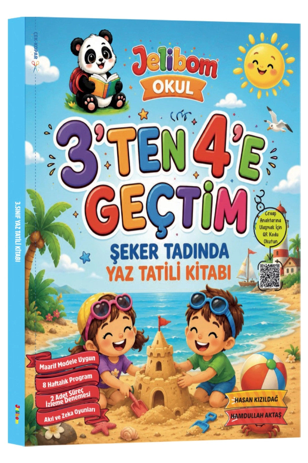 3'ten 4'e Geçtim Şeker Tadında Yaz Tatili Kitabı kitap kapağı