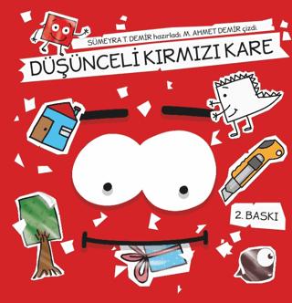 Düşünceli Kırmızı Kare | Balık Kitap (Ciltsiz)  - Resim 1