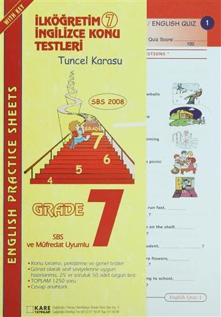 İlköğretim 7 İngilizce Konu Testleri (English Practice Sheets Grade 7) | KARE YAYINLARI (Ciltsiz)  - Resim 1