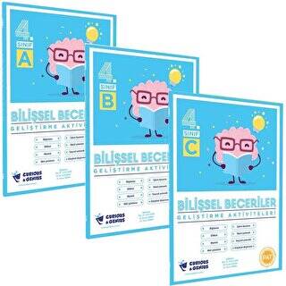 Curious & Genius 4. Sınıf Bilişsel Beceriler Geliştirme Aktivite Kitabı (A-B-C) - Kolektif kitap kapağı