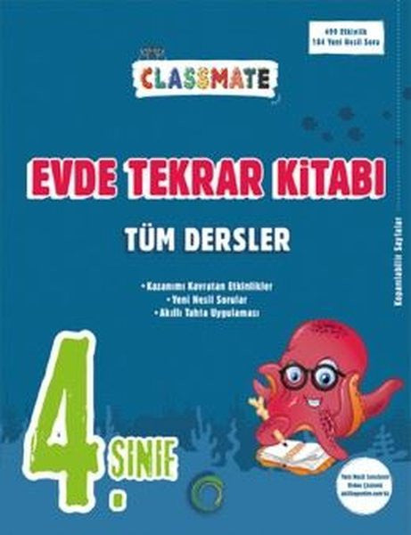 4. Sınıf Classmate Tüm Dersler Evde Tekrar Kitabı - Kolektif kitap kapağı