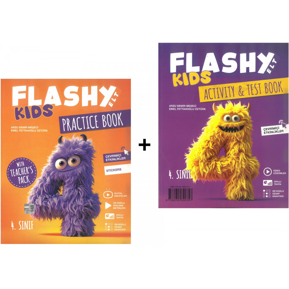4. Sınıf Flashy Elt Kids Practice Book - Activity & Test Book 2 Kitap Bir Arada kitap kapağı