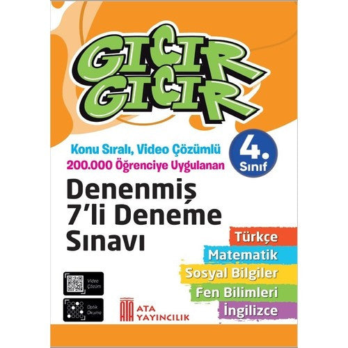 4. Sınıf Gıcır Gıcır Tüm Dersler Denenmiş 7'li Deneme Sınavı kitap kapağı