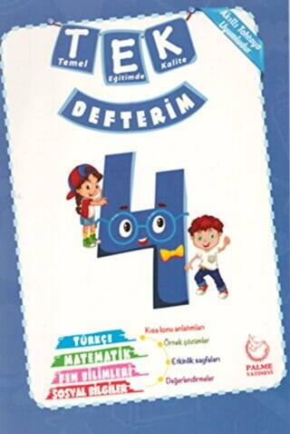 4. Sınıf TEK Defterim - Komisyon kitap kapağı