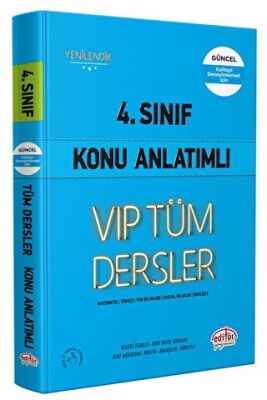 4.Sınıf VIP Tüm Dersler Konu Anlatımlı - Mavi Kitap - Komisyon kitap kapağı