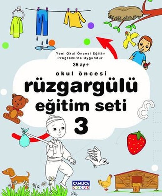 Rüzgargülü Eğitim Seti - 3.Kitap | Çamlıca Çocuk Yayınları (İnce Kapak)