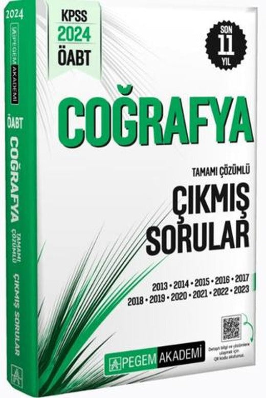 KPSS ÖABT Coğrafya Tamamı Çözümlü Çıkmış Sorular | Pegem Akademi Yayıncılık (Ciltsiz)