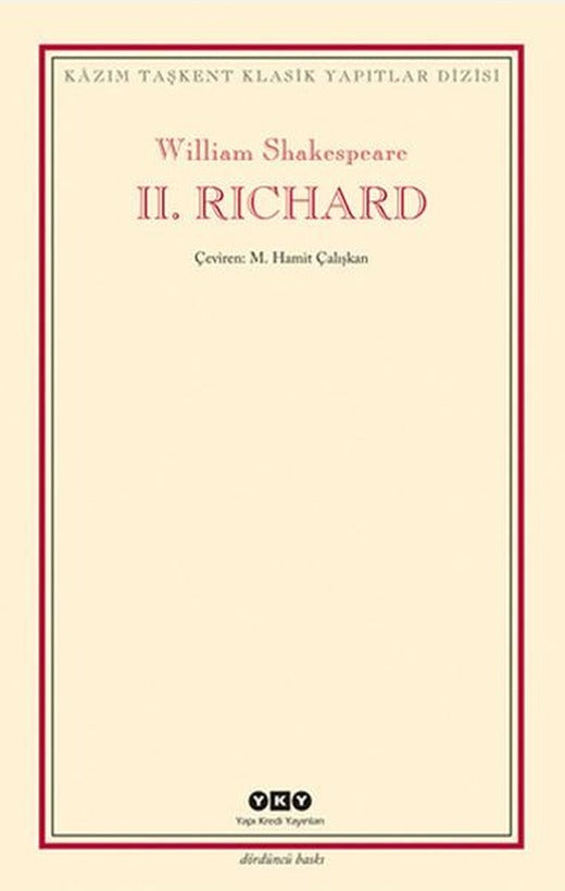 II. Rıchard | Yapı Kredi Yayınları (İnce Kapak)