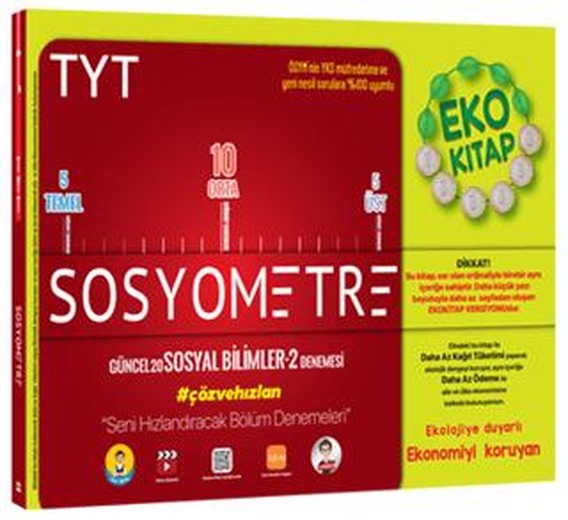 TYT Sosyometre Eko | Tonguç Akademi (Ciltsiz)