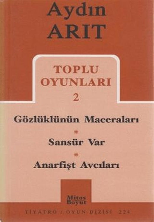 Toplu Oyunları 2 Gözlüklünün Maceraları / Sansür Var / Anarfişt Avcıları | Mitos Boyut Yayınları (Ciltsiz)