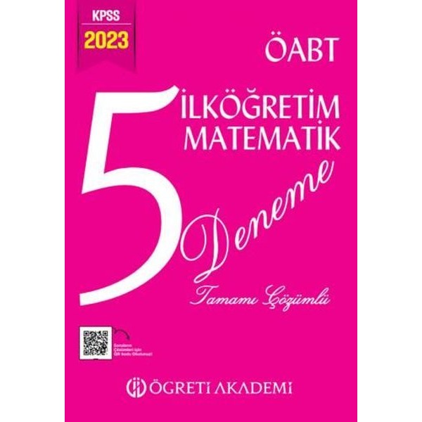 2025 Meb Ags Öabt İlköğretim Matematik Öğretmenliği Tamamı Çözümlü 5 Deneme | Öğreti Akademi (Ciltsiz)