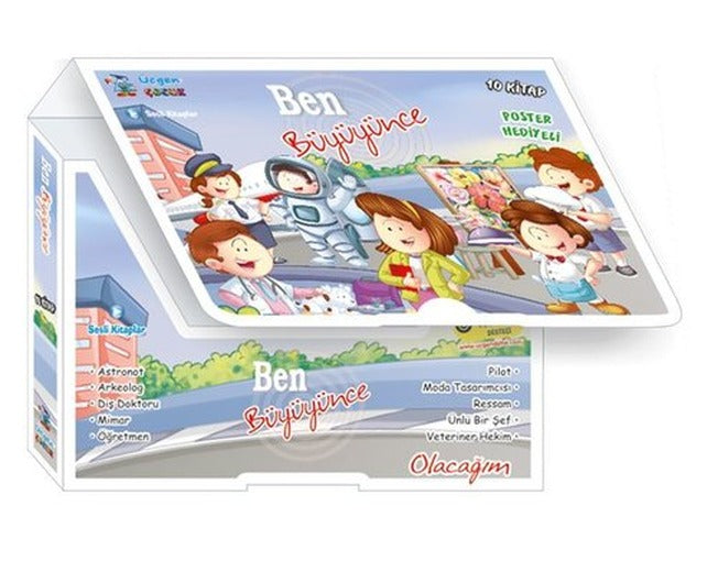 Ben Büyüyünce Seti - 10 Kitap Takım | Üçgen Çocuk (İnce Kapak)