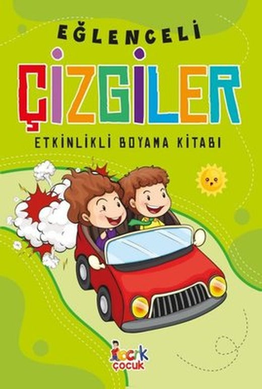 Eğlenceli Çizgiler - Etkinlikli Boyama Kitabı | Bıcırık Yayınları