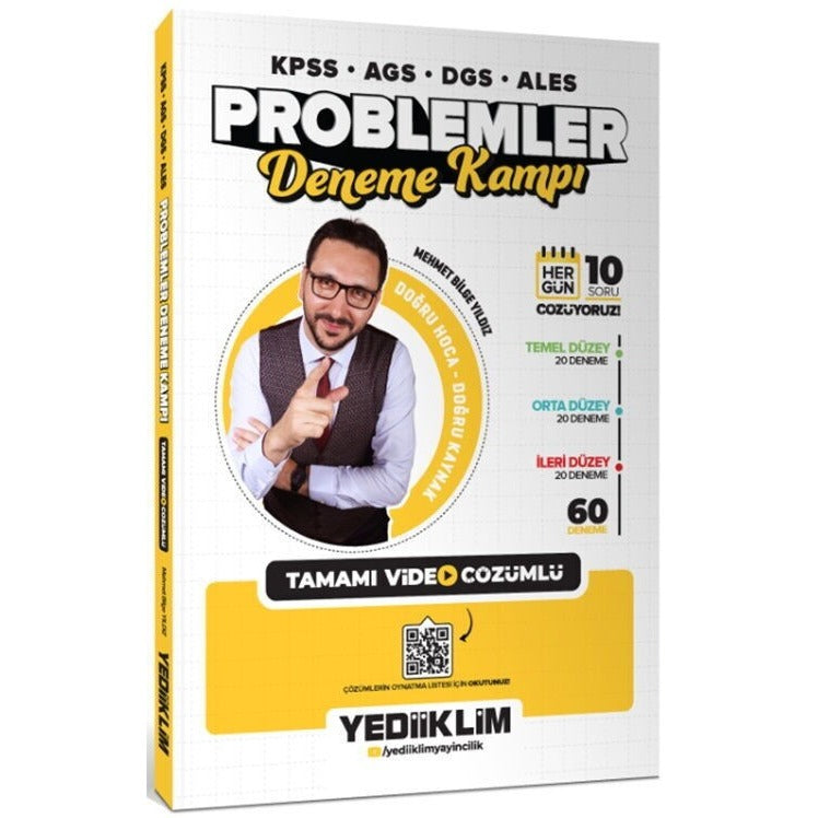 KPSS-AGS-DGS-ALES Problemler Tamamı Video Çözümlü Deneme Kampı (60 Deneme)
