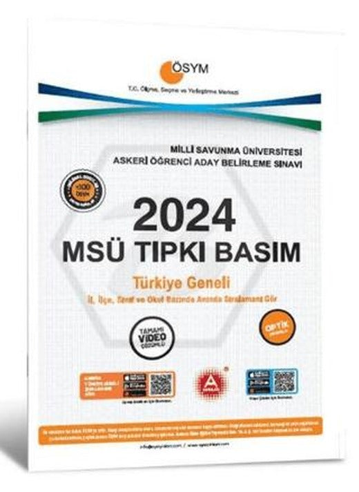 2024 MSÜ Çıkmış Sorular Tıpkı Basım