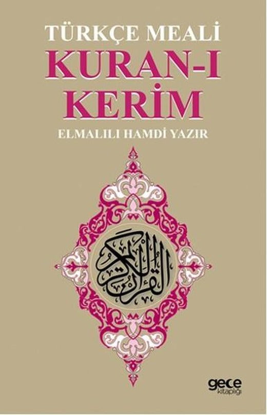 Kuran-ı Kerim Türkçe Meali | Gece Kitaplığı (İnce Kapak)