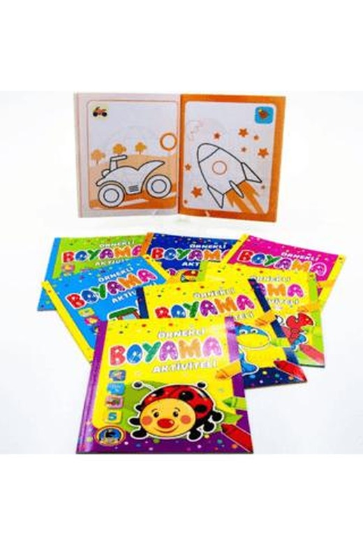 Aktiviteli Örnekli Boyama Kitabı (8 Kitap Takım)