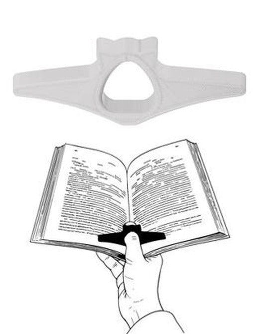 Kitap Okuma Yüzüğü Kedi Modelli - Beyaz | Bcoverart