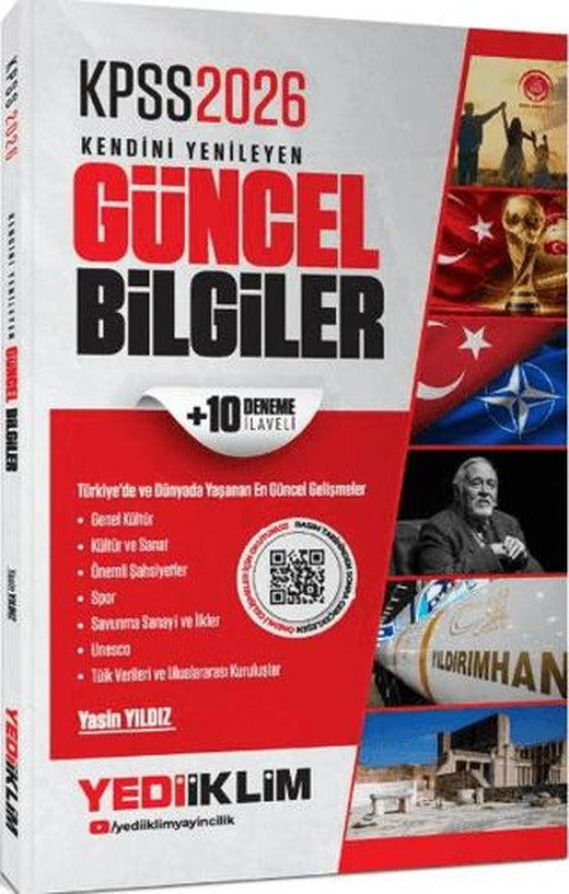2026 KPSS Kendini Yenileyen Güncel Bilgiler + 10 Deneme İlaveli | Yediiklim Yayınları (Ciltsiz)