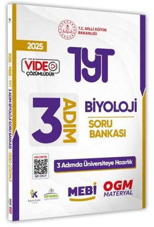 2025 TYT MEBİ-OGM 3 ADIM Biyoloji Soru Bankası Video Çözümlü