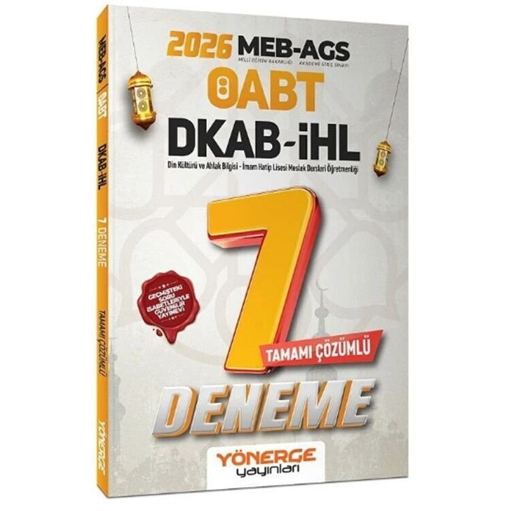 2026 ÖABT MEB-AGS DKAB Din Kültürü ve Ahlak Bilgisi, İmam Hatip Lisesi Öğretmenliği 7 Deneme Çözümlü