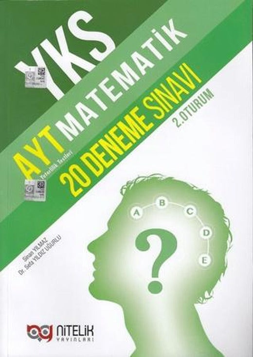 Nitelik YKS AYT Matematik 20 Deneme (2.Oturum) | Nitelik Yayınları (Ciltsiz)