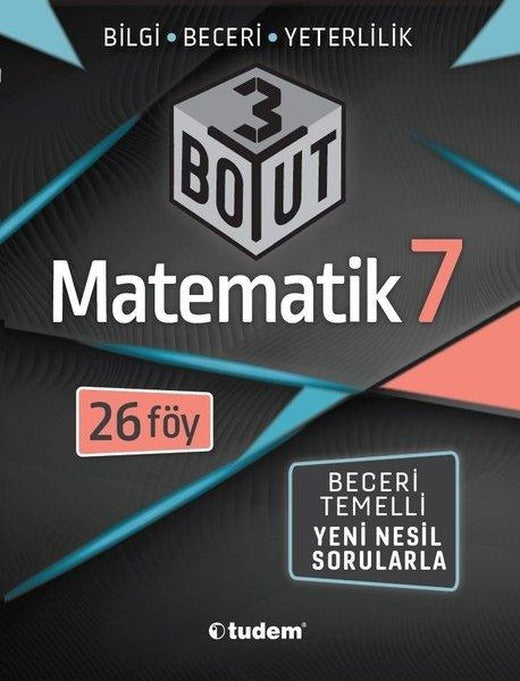 Yeni Matematik 7.Sınıf 3 Boyut | Tudem Yayınları - Ders Kitapları (İnce Kapak)