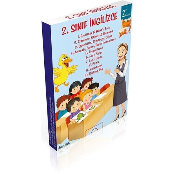 2. Sınıf İngilizce Seti - Renkli Resimlerle - 10 Kitap Takım | Özyürek Yayınevi