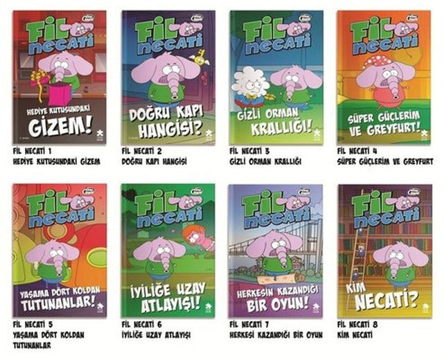 Kral Şakir Fil Necati Seti - 8 Kitap Takım | Eksik Parça Yayınları (İnce Kapak)