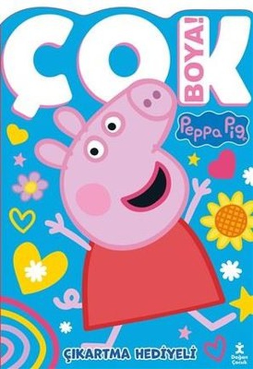 Peppa Pig - Çok Boya! Çıkartma Hediyeli | Doğan Çocuk (İnce Kapak )