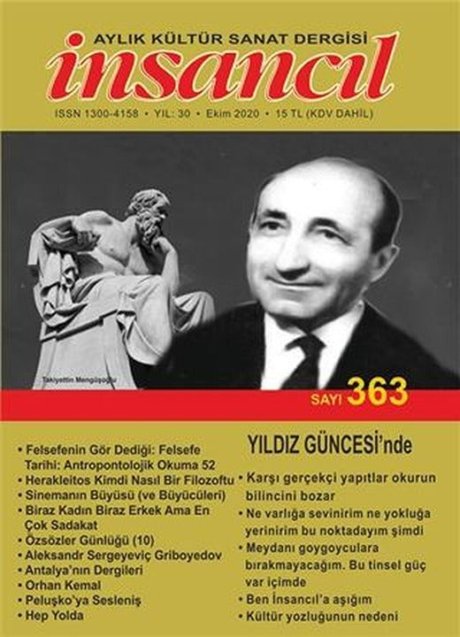 İnsancıl Aylık Kültür Sanat Dergisi Sayı: 363 Ekim 2020 | İnsancıl Dergisi Yayınları (Ciltsiz)