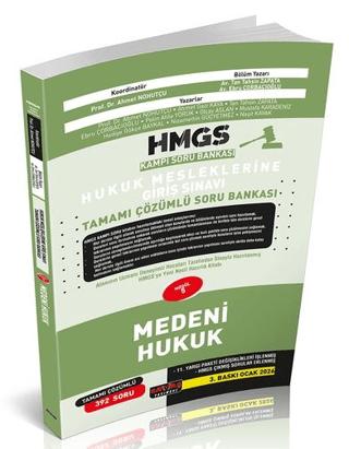 HMGS Kampı Medeni Hukuk Soru Bankası | Savaş Yayınevi (Ciltsiz)  - Resim 1