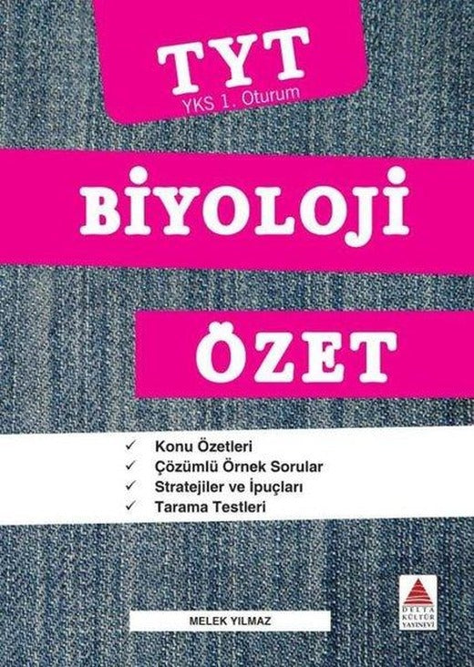 TYT Biyoloji Özet - YKS 1. Oturum | Delta Kültür-Eğitim (İnce Kapak)