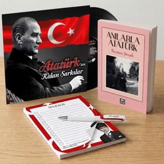 Atatürk’ten Kalan Şarkılar Plak - Anılarla Atatürk - Bloknot ve Kalem | Plak (Ciltsiz)  - Resim 1